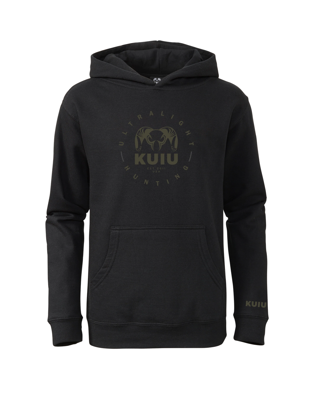KUIU Youth Ultralight Hunting Circle Hoodie | Black