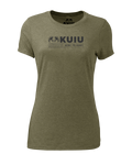 KUIU Women’s Topo Here to Hunt T-Shirt | Military Green
