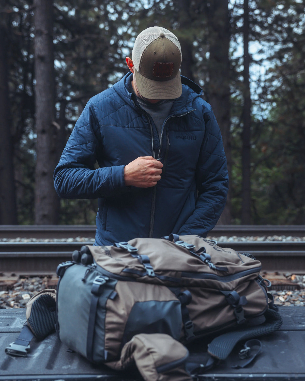 Granby Hooded Jacket | Steel Blue