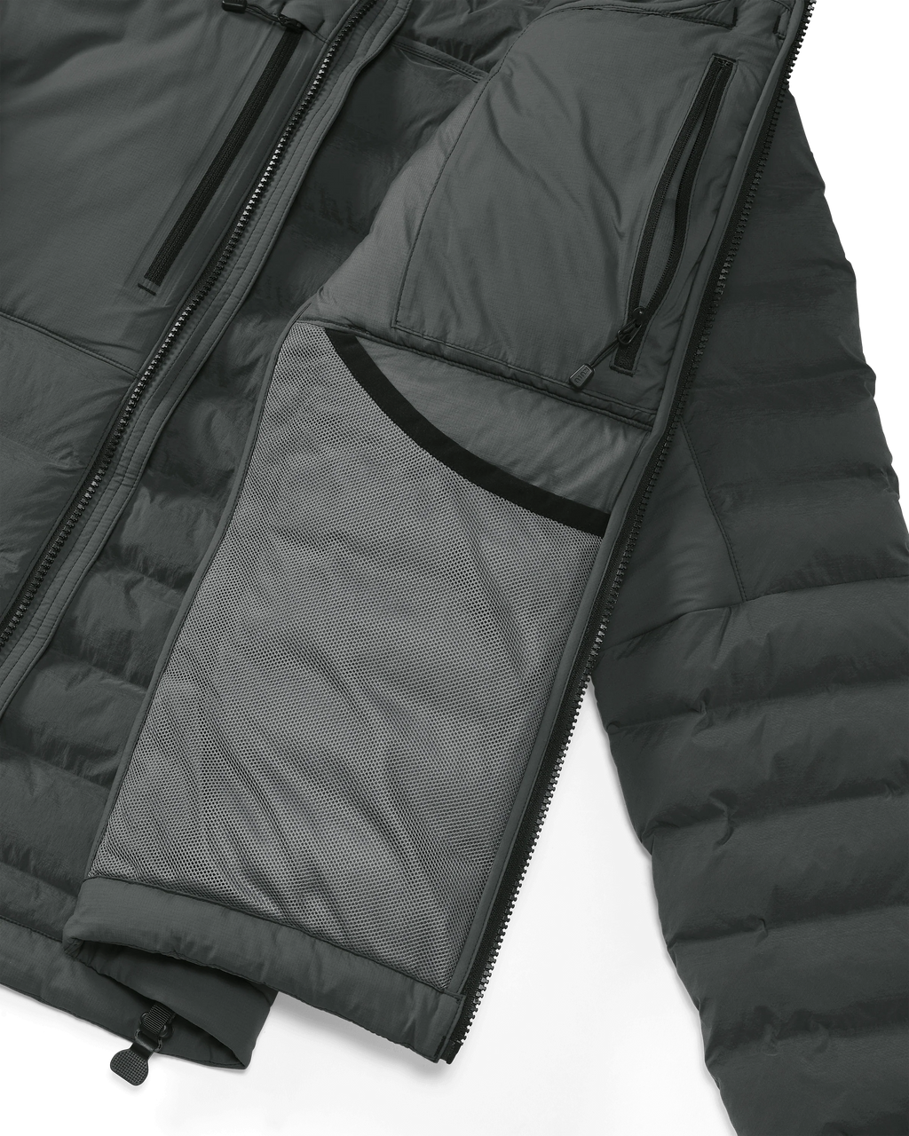 Flyway Insulated Hooded Jacket | Gunmetal