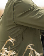 Mesa Vented LS Snap Shirt | Khaki
