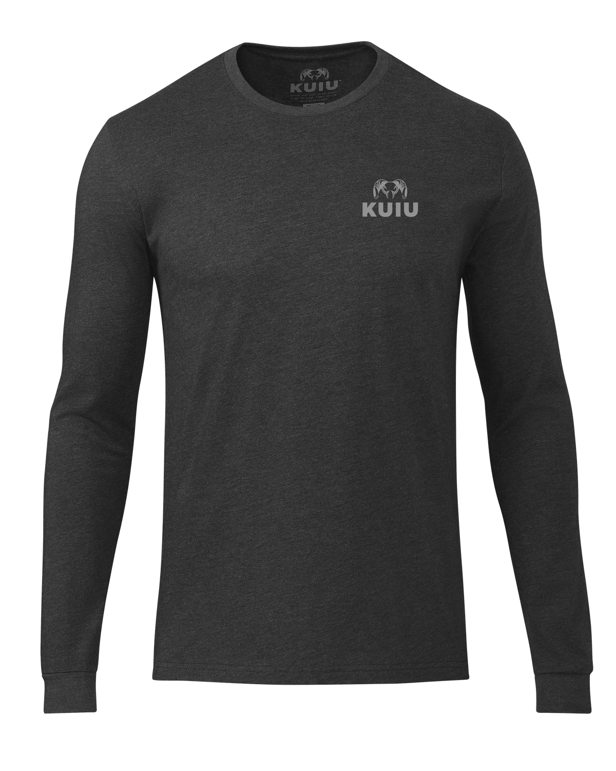 KUIU Logo Long Sleeve T-Shirt | Charcoal