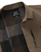 Motive Flannel Lined Shirt Jacket | Major Brown
