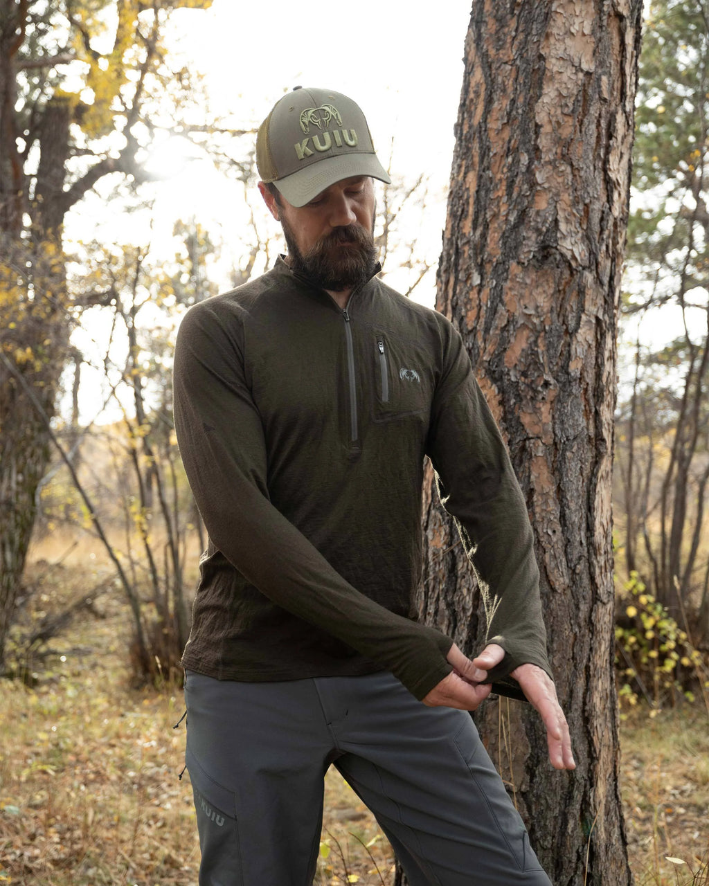 ULTRA Merino 145 Zip-T Hunting Shirt | Loden