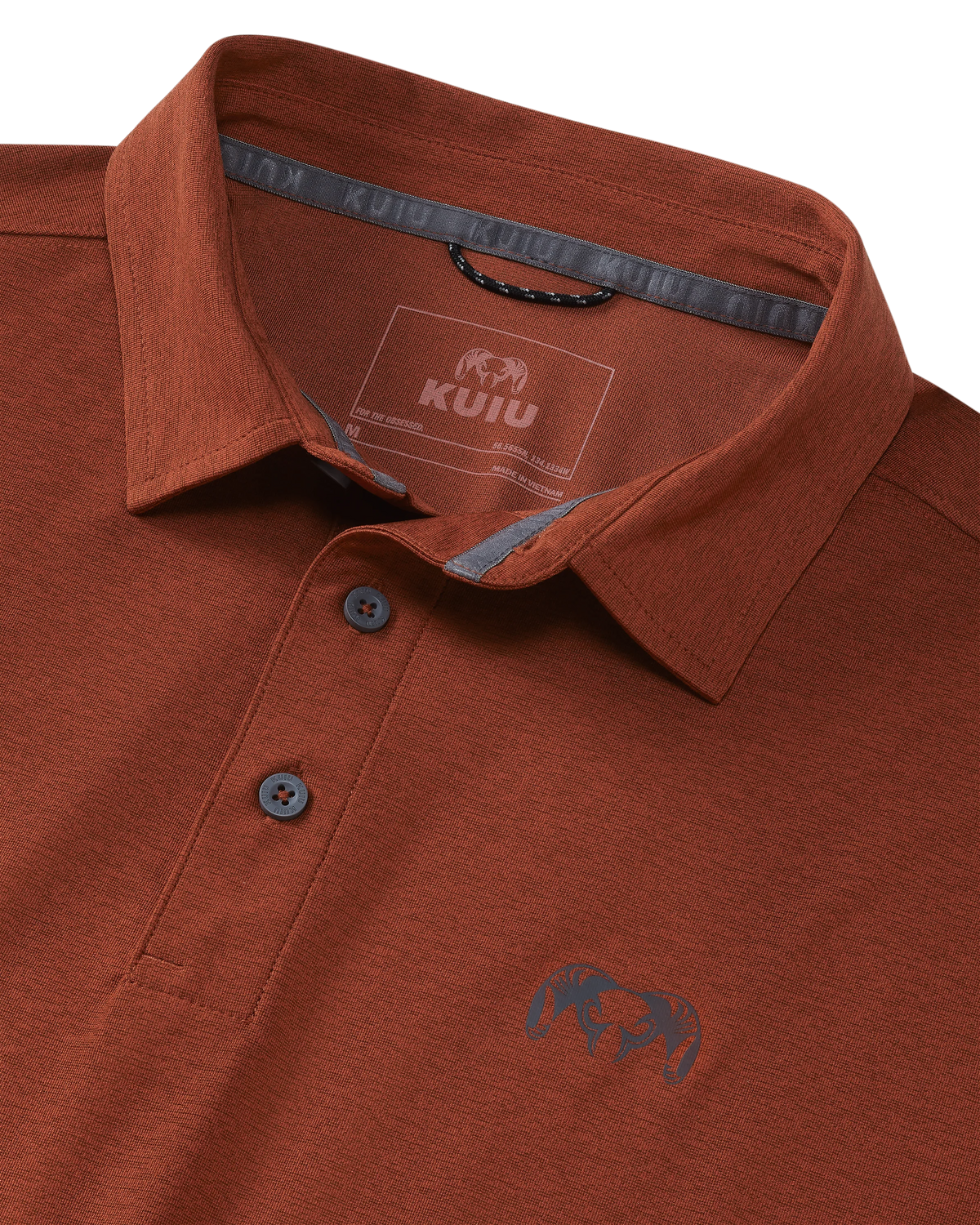 KUIU Performance Polo | Heather Rust
