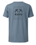 KUIU Youth Topo Back Logo T-Shirt | Heather Slate Blue