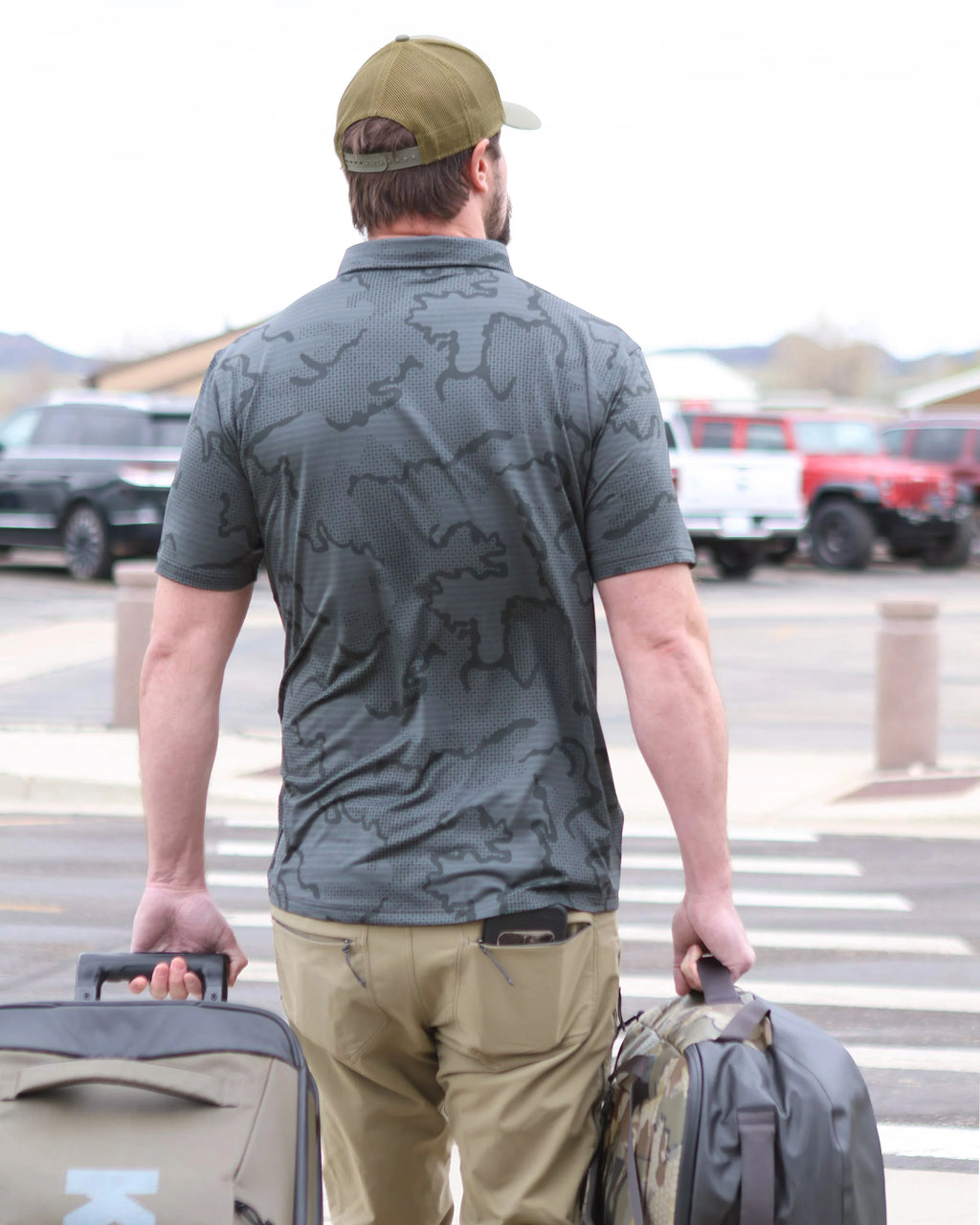KUIU Performance Polo Topo | Dark Lunar Topo