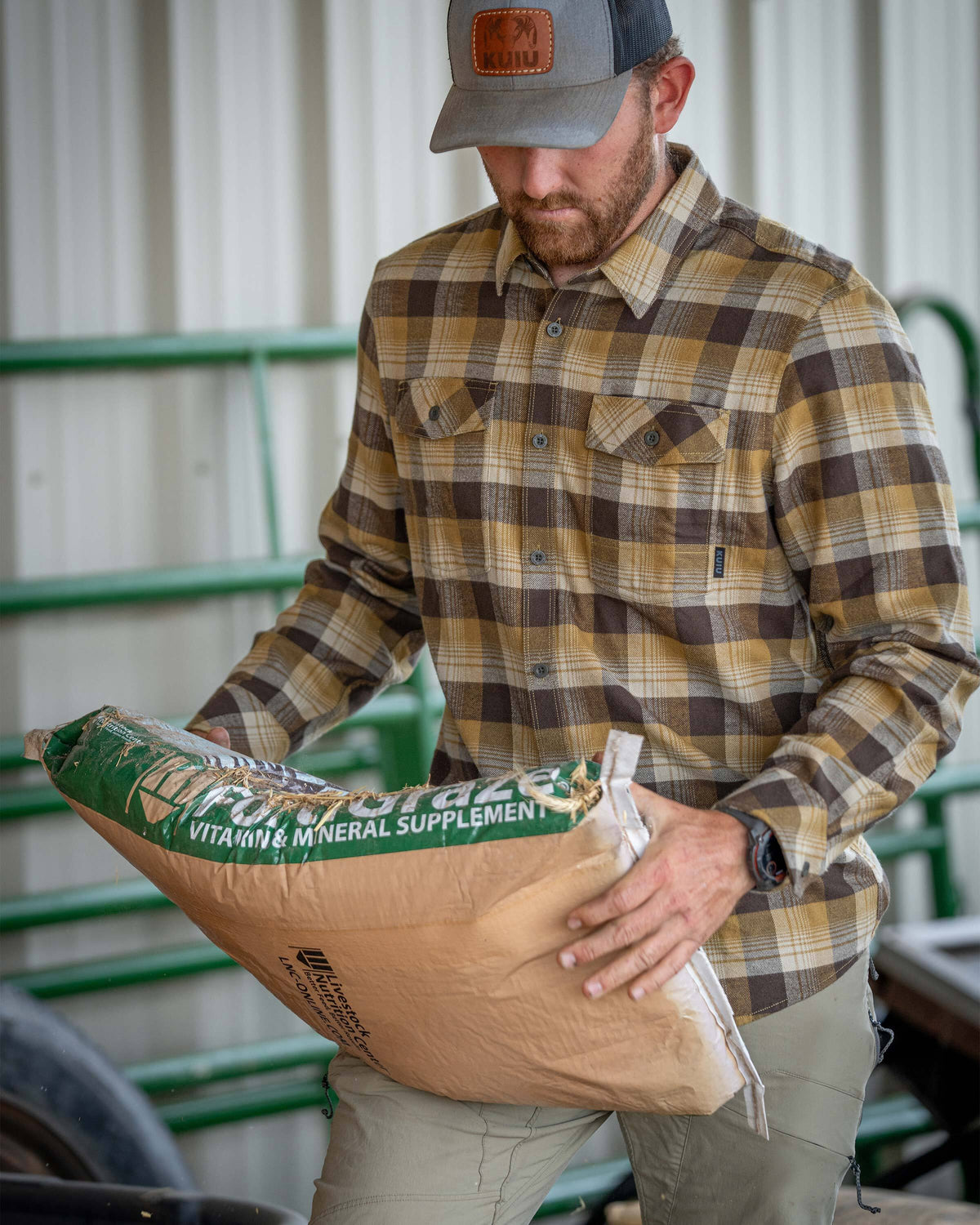 Field Flannel Shirt | Flax Blockline