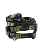 Camo Webbing Dog Collar | Verde