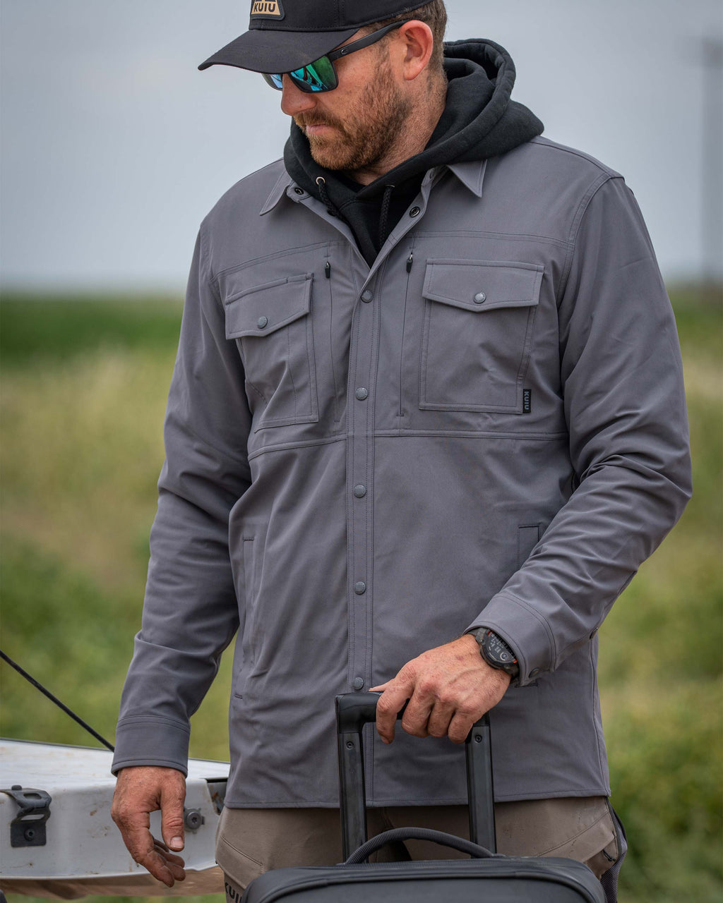 Tour Shirt Jacket | Steel Blue
