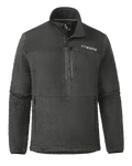 Sherpa Fleece Zip Pullover | Asphalt