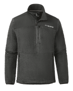 Sherpa Fleece Zip Pullover | Asphalt