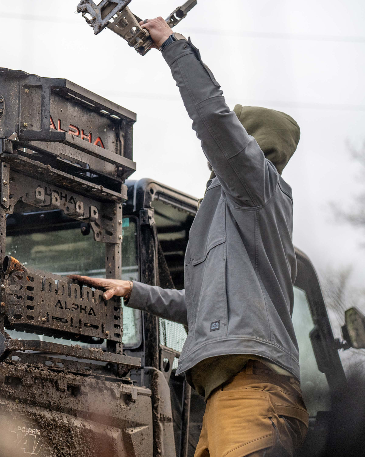 Brawley Canvas Jacket | Gunmetal