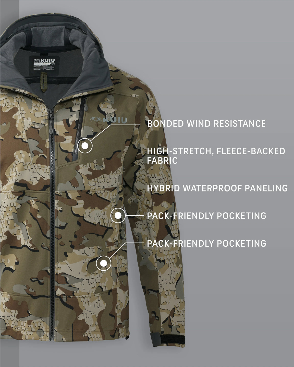 Axis Hybrid Hooded Jacket | Valo