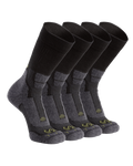 StrongWool Hybrid Crew Sock 4-Pair Pack | Grey Green