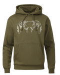 Tonal Ram Hoodie | Army
