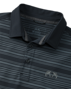 KUIU Performance Polo Stripe | Steel Blue Stripe