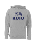 Youth Stacked Logo Hoodie | Grey Heather