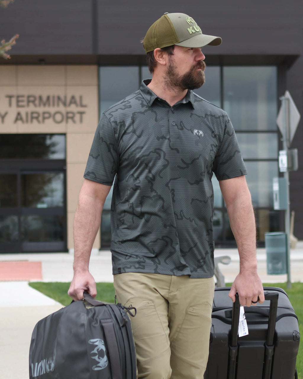 KUIU Performance Polo | Heather Gunmetal