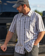 Borrego SS Shirt | Sand Plaid