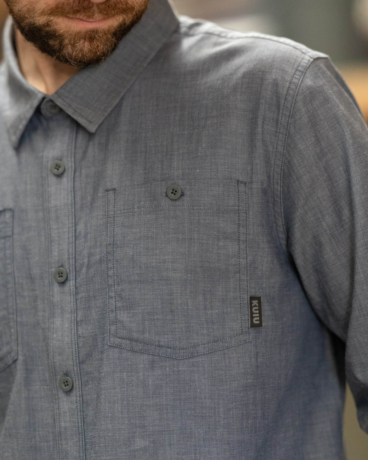 Terrace LS Shirt | Castle Rock Chambray